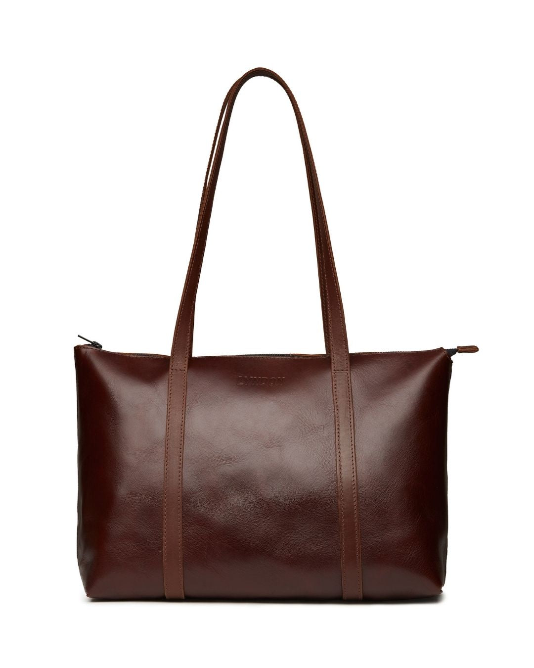 Leather Classic Tote Bag w/ Zipper