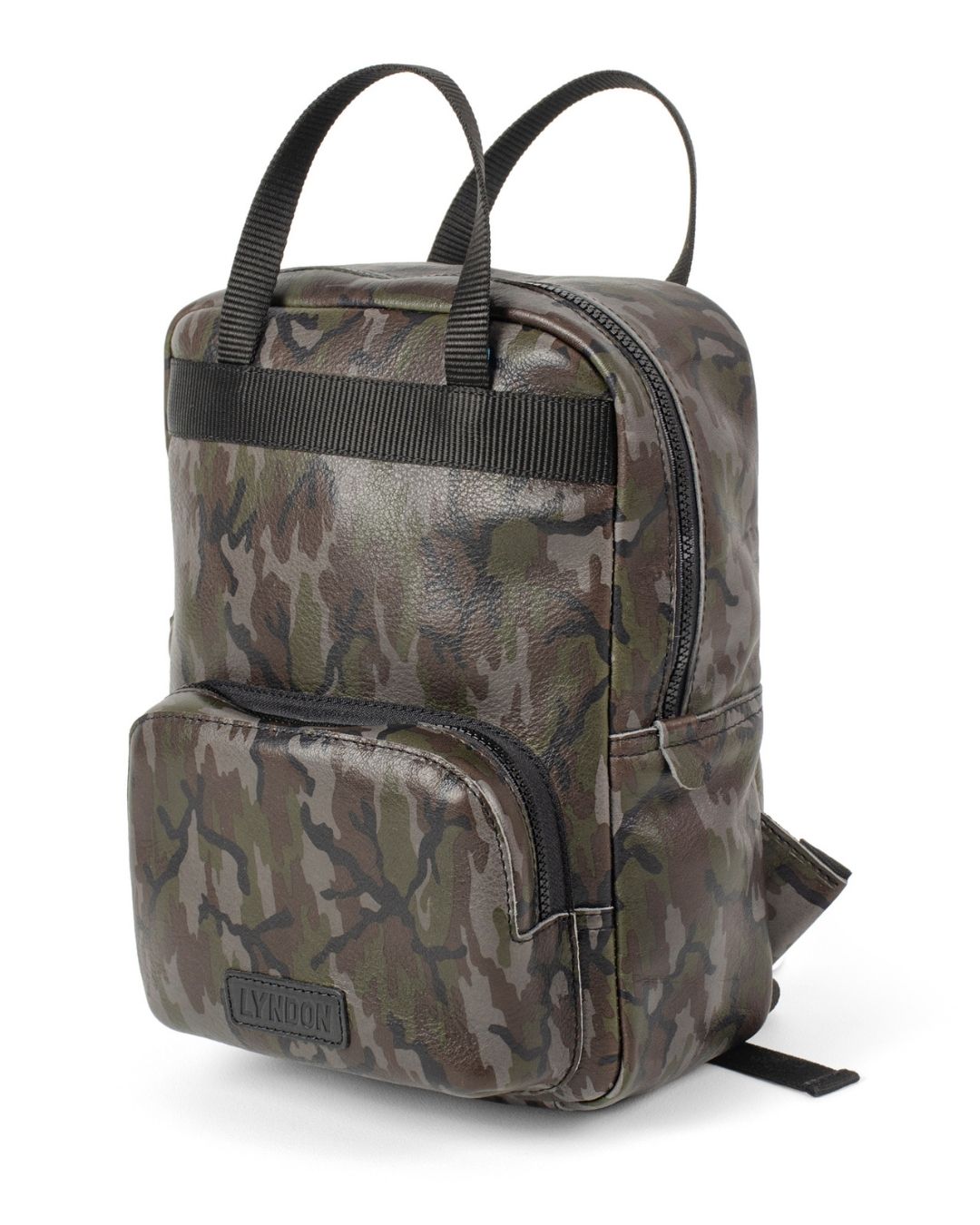 Leather camo outlet backpack